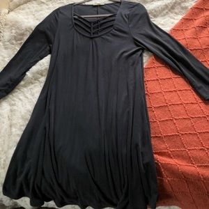 Entro dark grey soft dress! Perfect for dressing up or down!